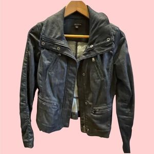 Ann Taylor dark soft denim jacket